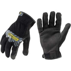 ironCLAD - Size XL (10), ANSI Cut Lvl A2, Abrasion Lvl 3, Cut Resistant Gloves - 10" Long, Uncoated, Unlined, Slip-On Cuff, Black, Paired - Benchmark Tooling