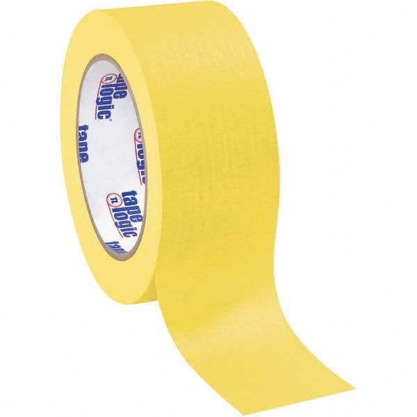 Tape Logic - Pack of (12), 60 Yd Rolls 2" Yellow Crepe Paper Masking Tape - Benchmark Tooling