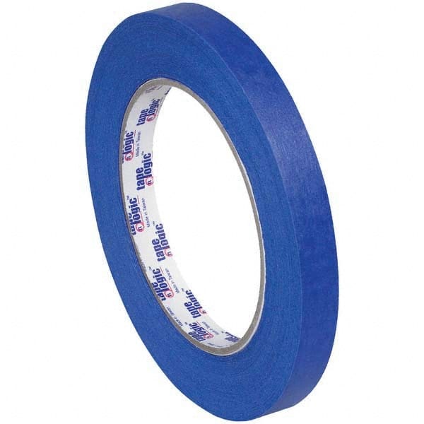 Tape Logic - Pack of (72), 60 Yd Rolls 1/2" Blue Crepe Paper Painter's Tape - Benchmark Tooling
