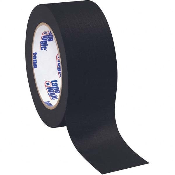 Tape Logic - Pack of (12), 60 Yd Rolls 2" Black Crepe Paper Masking Tape - Benchmark Tooling