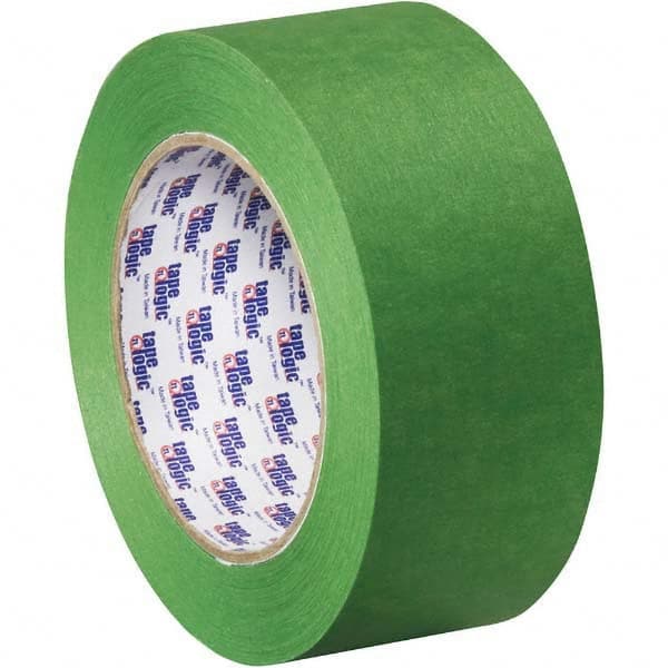 Tape Logic - Pack of (12), 60 Yd Rolls 2" Green Crepe Paper Painter's Tape - Benchmark Tooling
