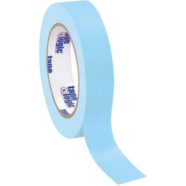 Tape Logic - Pack of (12), 60 Yd Rolls 1" Light Blue Crepe Paper Masking Tape - Benchmark Tooling
