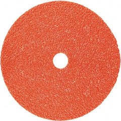 3M - 4-1/2" Diam, 7/8" Hole, 36+ Grit Ceramic Fiber Disc - Benchmark Tooling
