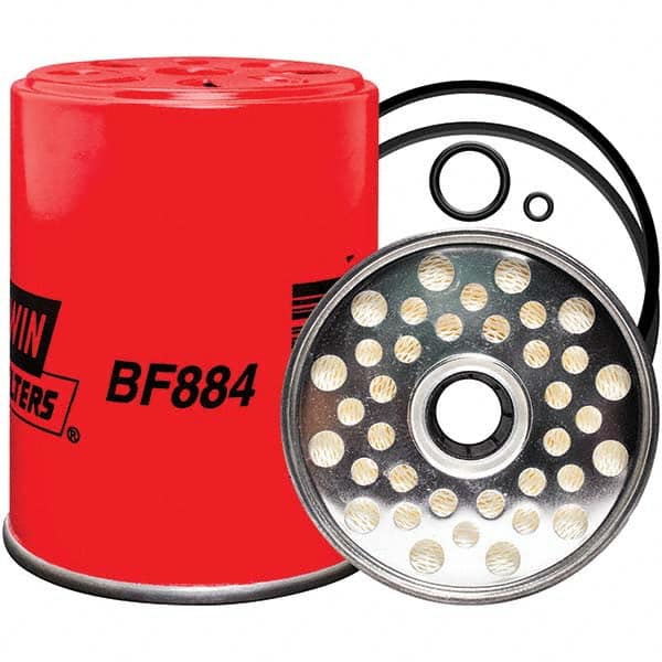 Baldwin Filters - 4-7/16" OAL x 3-15/32" OD Automotive Fuel Filter - Benchmark Tooling