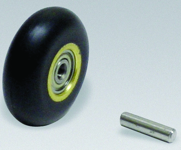 #11080 - 1 x 3/8'' - Rubber Contact Wheel W/Bearing & Shaft - Benchmark Tooling