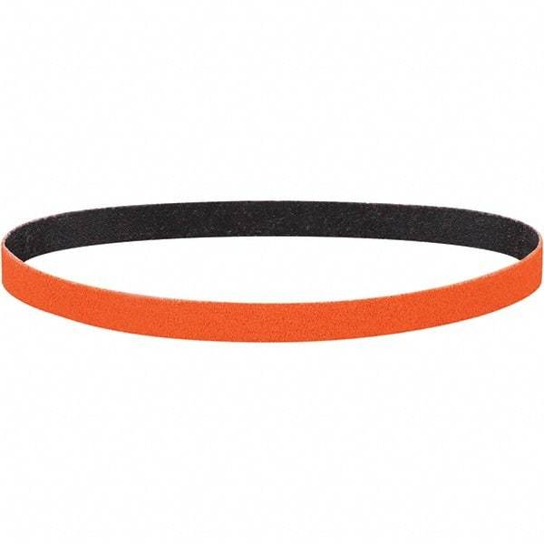 Dynabrade - 3/4" Wide x 20-1/2" OAL, 60 Grit, Ceramic Abrasive Belt - Ceramic, Coated, Y Weighted Cloth Backing, Wet/Dry - Benchmark Tooling
