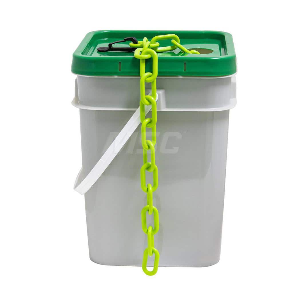Barrier Rope & Chain; Type: Safety Barrier Chain; Material: Plastic; Color: Safety Green; Rope/Chain Material: Plastic; Hook Fitting Material: None; Snap End Material: None; Color: Safety Green; Length (Feet): 300.000; 300.00; Overall Length: 300.00
