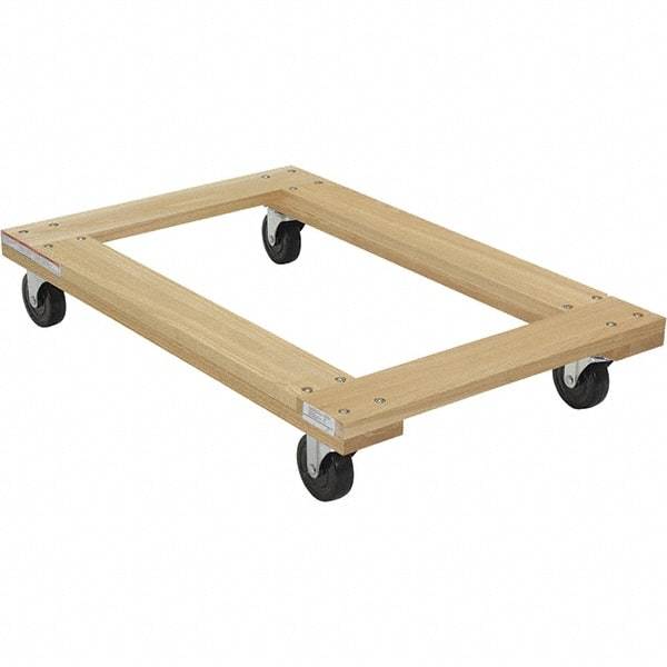 Vestil - 1,200 Lb Capacity Hardwood Dolly - 36" Long x 24" Wide - Benchmark Tooling