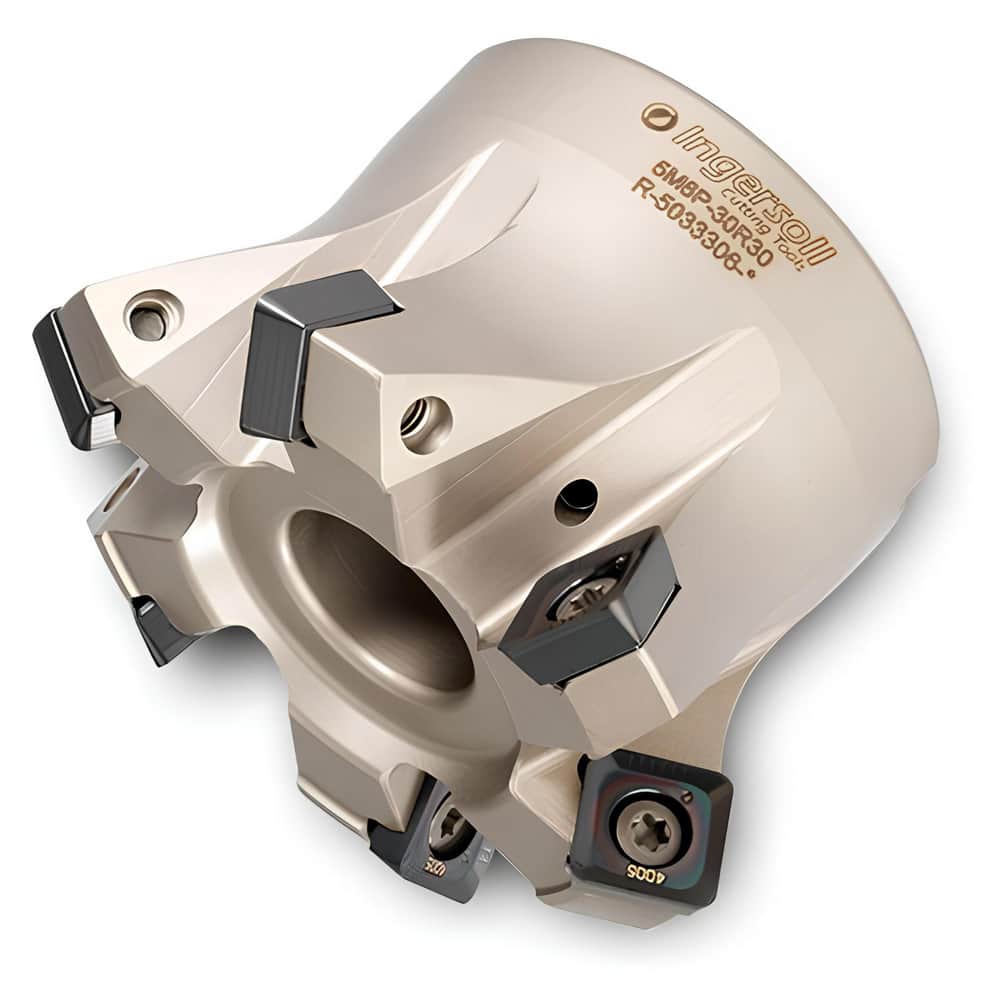 Indexable High-Feed Face Mills; Minimum Cutting Diameter: 2.2170 in; Maximum Cutting Diameter: 3.0000 in; Maximum Depth Of Cut: 0.2000 in; Arbor Hole Diameter (mm): 1.00; Compatible Insert Size Code: 1305; Maximum Ramping Angle: 1.8 ™; Series: 5M5P; Cutt