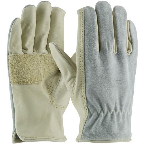 122-169/XXL Gloves /Liners - Anti-Vibration Leather Driver's Style - Top Grain Palm - Split Back