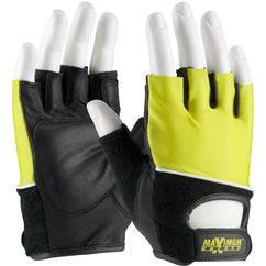 122-AV70/XXL Lifting Gloves - Lifting Gloves w/Reinforced Padded Leather Palm - Cotton Terry Back - Benchmark Tooling