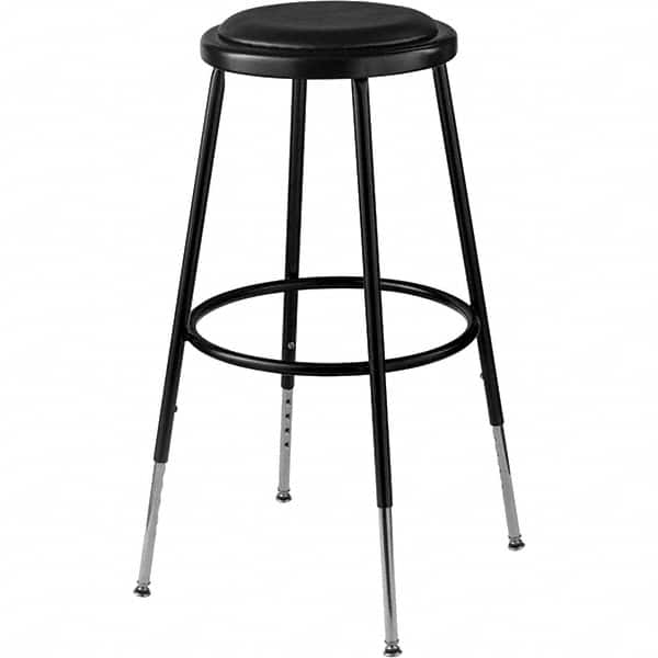 NPS - Swivel & Adjustable Stools Type: Adjustable Height Stool Base Type: Steel - Benchmark Tooling