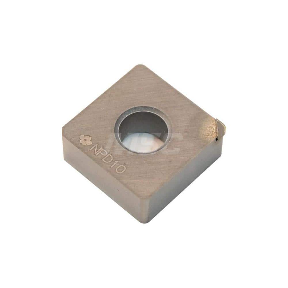 Turning Insert: SNMA432RH NPD10, Polycrystalline Diamond Uncoated Finish, Neutral, 0.0709″ Long, 0.0315″ Corner Radius, 90.0 ° N/A Square, Series NPD10