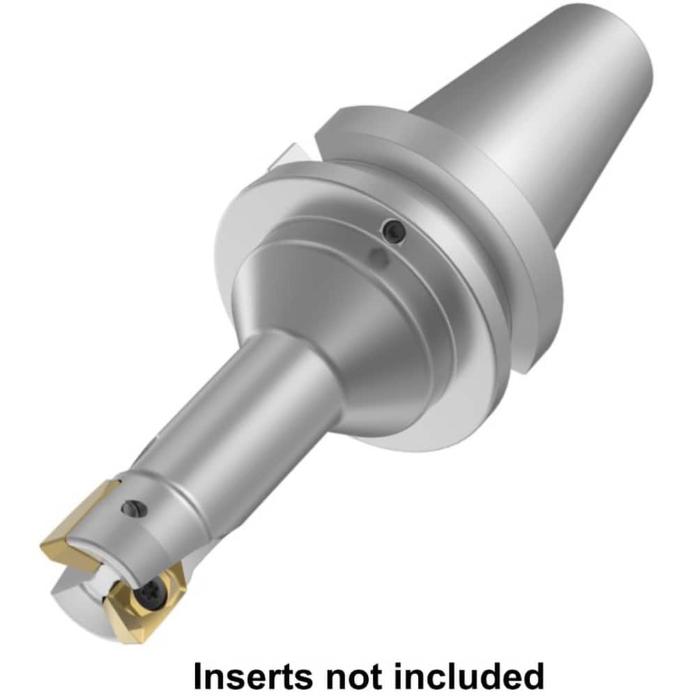 Indexable Square-Shoulder End Mill: M1D200E1805S075L157R, 2.0000'' Cut Dia, 0.6400'' Max Depth of Cut, Taper Shank Uses 5, ED.T180564PD.R.. Inserts, Through Coolant, 40.00 mm OAL