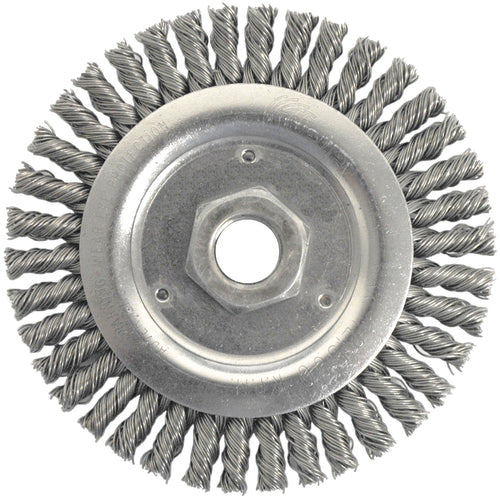 4 1/2″ x M14 × 2.0″-0.020″ Wire Size - Roughneck Stringer Bead Weld Cleaning Brush - Benchmark Tooling