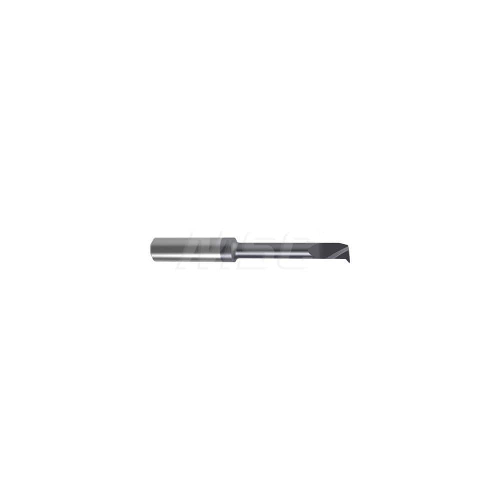 Internal Boring Bar: 0.2756″ Min Bore, 1.8504″ Max Depth, Left Hand Cut, Carbide 2.8346″ OAL, 0.0039″ Corner Radius