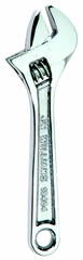 1-11/16" Opening - 15" OAL - Chrome Adjustable Wrench - Polished Head - Benchmark Tooling