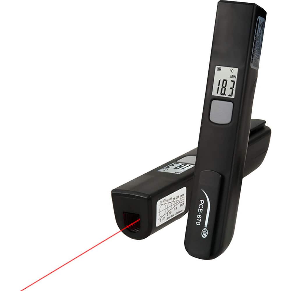 Infrared Thermometers; Display Type: 2.0 TFT LCD; Accuracy: ™ 2% of rdg. ™or ™ 2 ™C /3.6 ™F; Compatible Surface Type: Dull; Dark; Light; Shiny; Resolution: -9.9 ... 199.9 degree C / 14.2 ... 391.8 degree F : 0.1 degree C / 0.18 degree F; Resolution: -9.