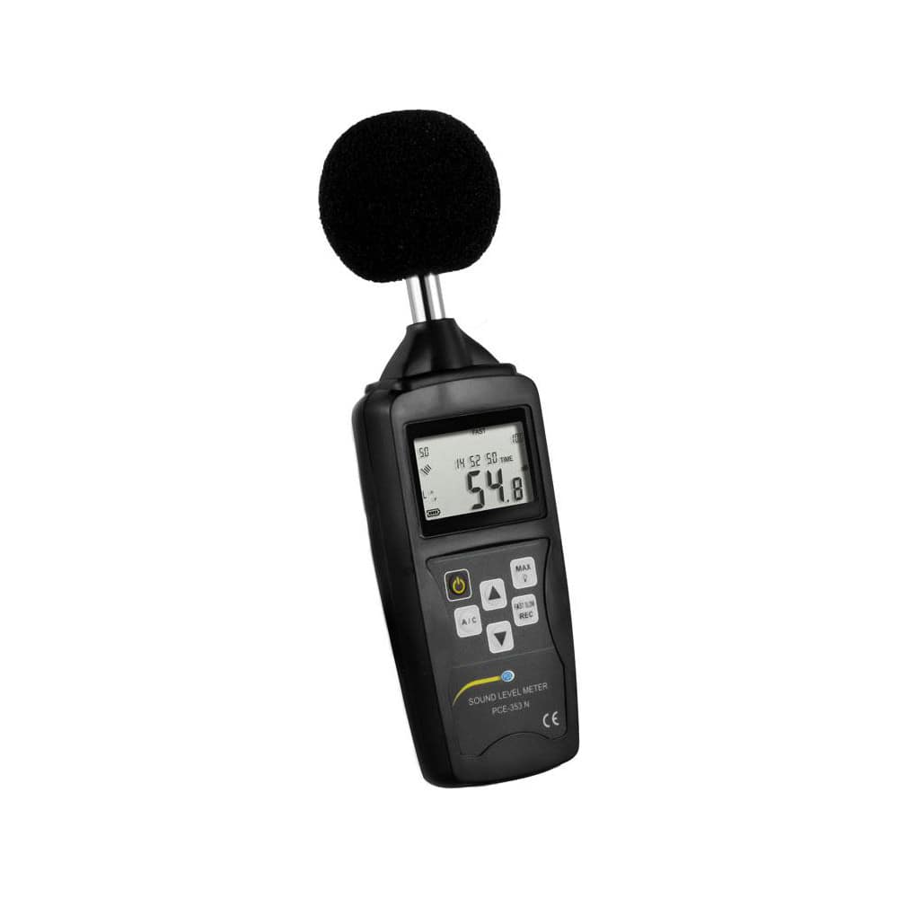 Sound Meters; Meter Type: Class 2 Sound Meter; Frequency Weighting: A & C; Maximum Decibel Rating: 130; Minimum Decibel Rating: 35; Display Type: LCD; Accuracy (dB): ™1.5 dB (at 1 KHz and 94 dB), class 2; Accuracy: ™1.5 dB (at 1 KHz and 94 dB), class 2