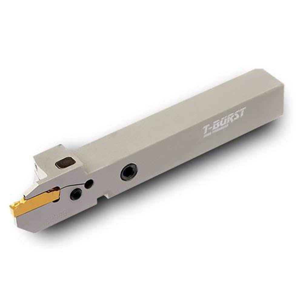 Indexable Grooving Toolholder: TTEL12.7-24-3SH-TB, 0.0950″ Max Groove Width 0.4700″ Max Depth, Uses TD 3 & TS 3 Inserts, 0.5000″ Shank Height, 1/2″ Shank Width, Through Coolant