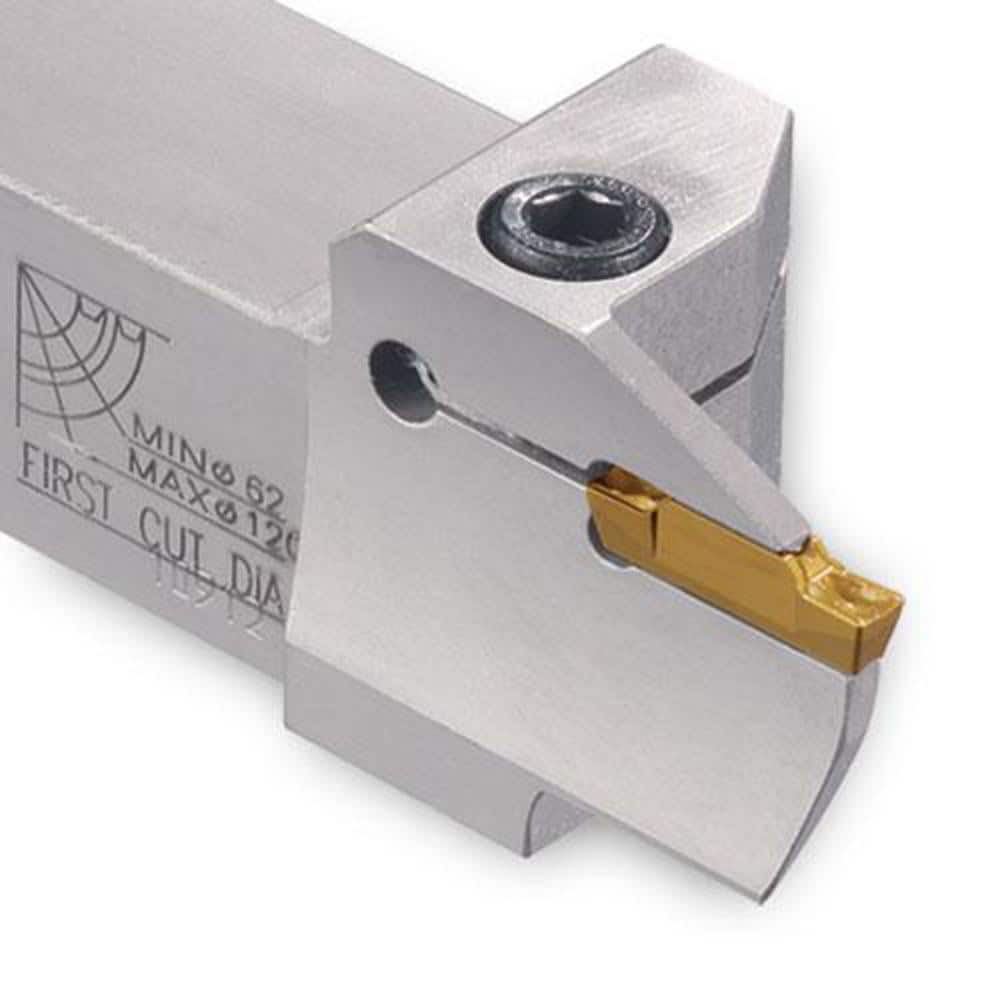 Indexable Grooving Toolholder: TTFL25.4-120-4RN, 0.1180″ Max Groove Width 0.7900″ Max Depth, Uses TD 4 & TS 4 Inserts, 1.0000″ Shank Height, 1″ Shank Width, No
