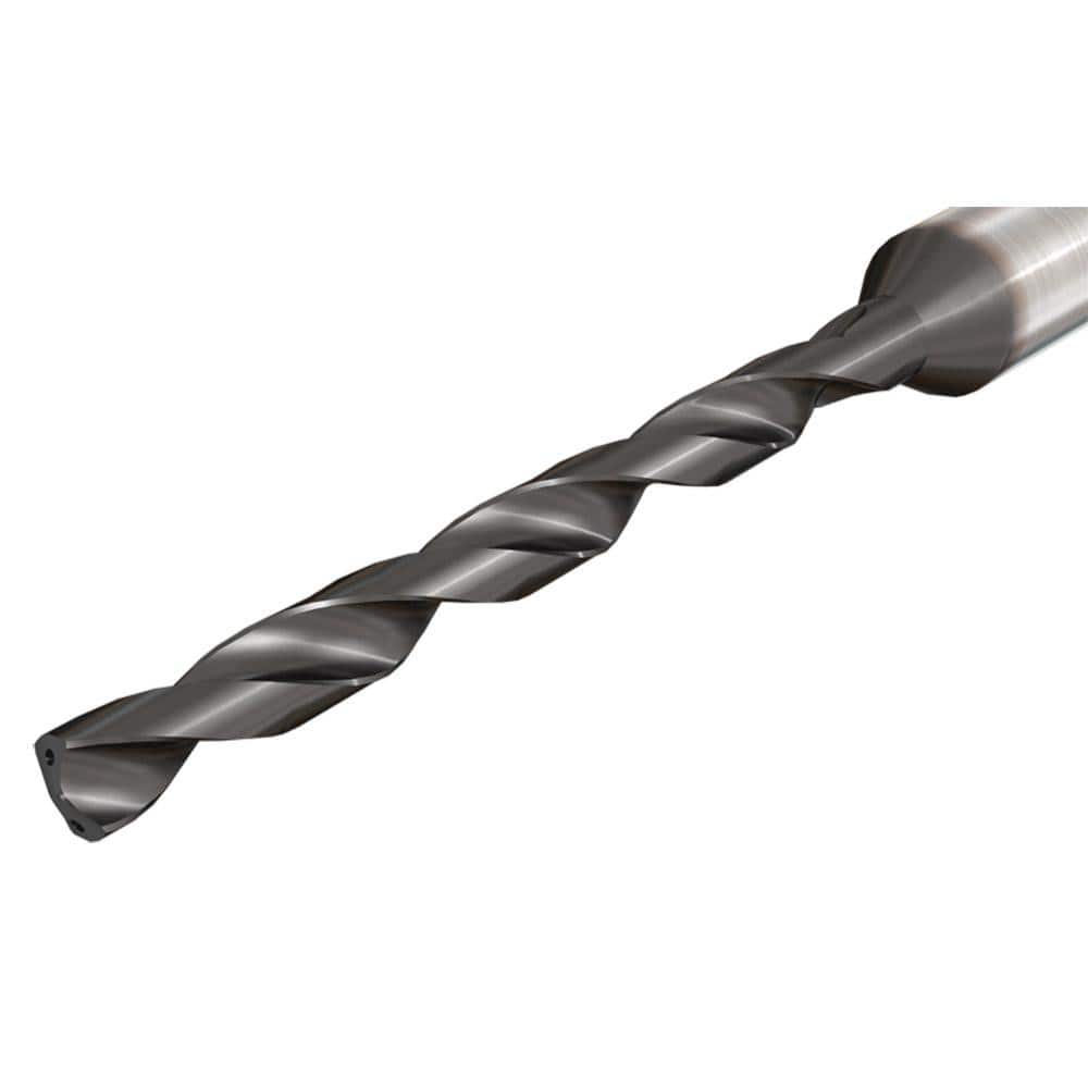 Extra Length Drill Bit: 140 °, Solid Carbide Spiral Flute, Straight Shank, Series SCD