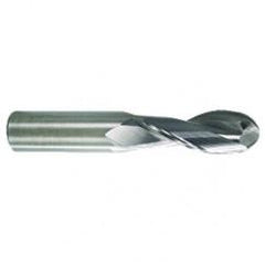 3/4 TuffCut AL 2 Fl Ctr Cut Ball Al End Mill Necked - Benchmark Tooling