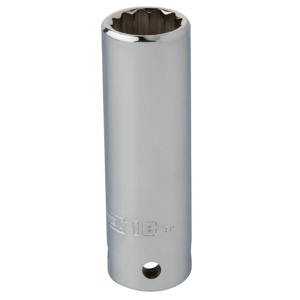Hand Sockets; Socket Type: Deep Socket; Drive Style: Hex; Material: Steel; Insulated: No; Tether Style: Tether Ready; Standards: ASME B107.110-2012; Number Of Points: 12; Overall Length: 3.25