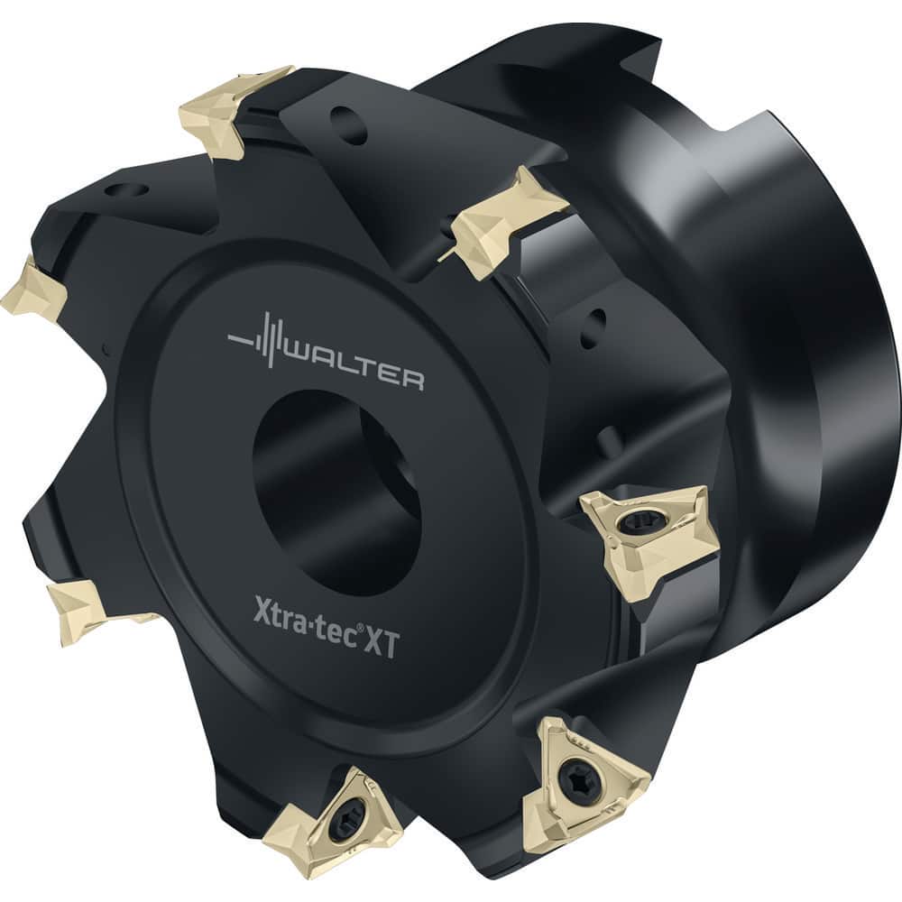 Indexable Square-Shoulder Face Mill: M5137-063-B22-07-05, 22.0000″ Arbor Hole Dia, Uses 7, 11 Inserts, Through Coolant, Series M5137