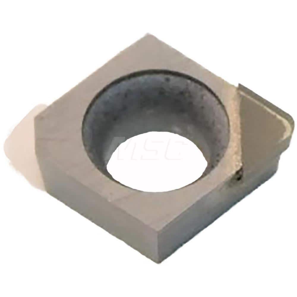 Turning Insert: CCMW03X104RH NPD10, Polycrystalline Diamond Uncoated Finish, Neutral, 0.0551″ Long, 0.0157″ Corner Radius, 80.0 ° N/A Diamond, Series NPD10