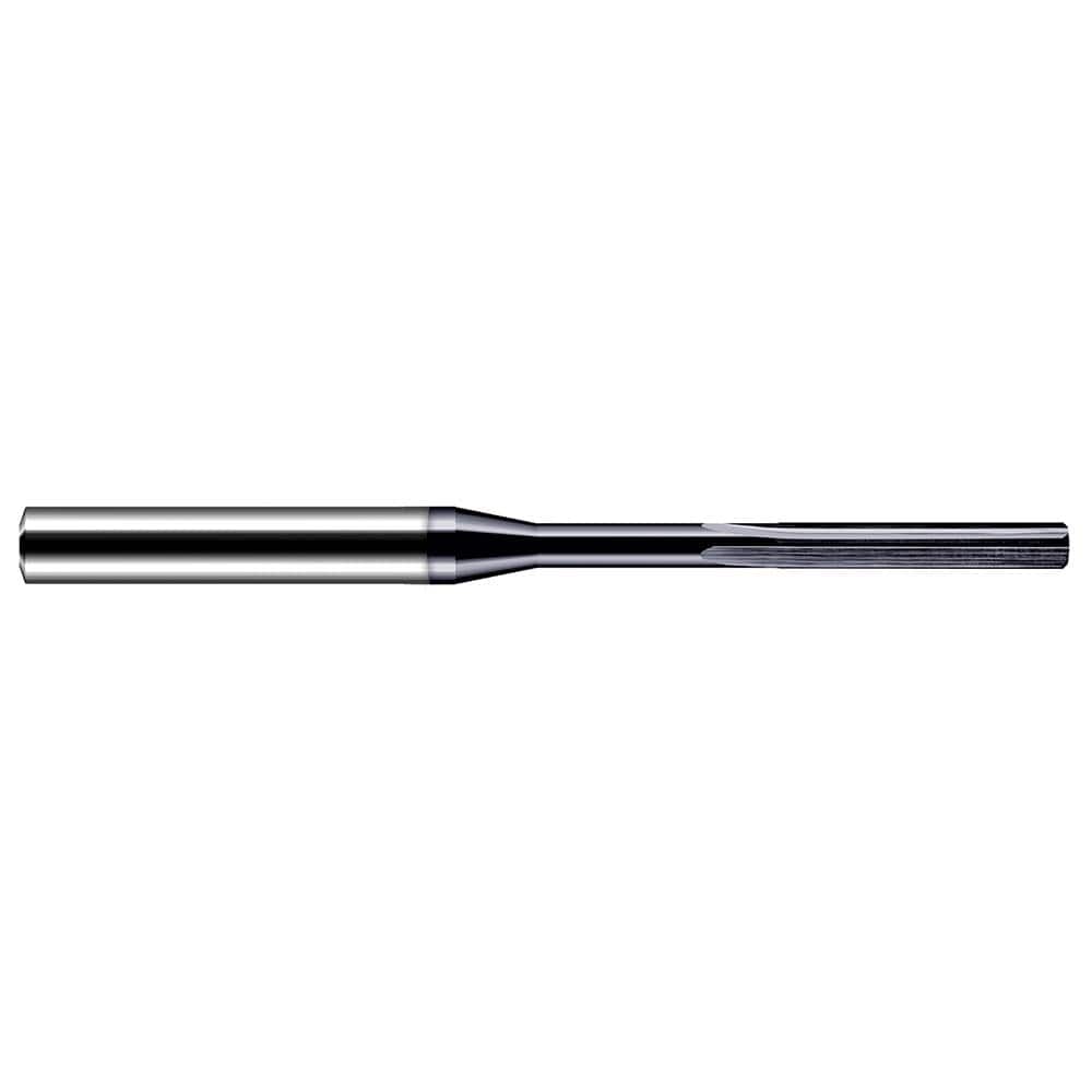 Harvey Tool - #82 4-Flute Straight Shank Straight Flute Solid Carbide Chucking Reamer - Exact Industrial Supply