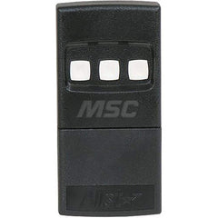 Garage Door Hardware; Type: Radio Control 318 MH, Allstar, Transmitter, 1 Door, 1 Channel; For Use With: Commercial Doors; Material: Plastic; Overall Length: 1.00; Overall Width: 5; Overall Height: 2.25; Number of Buttons: 3; Includes: 9V Battery; Visor C
