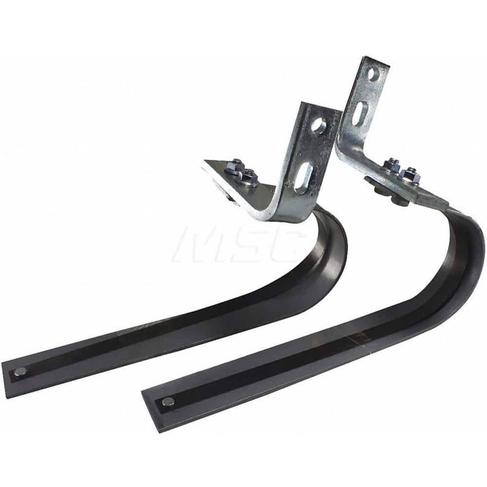 Garage Door Hardware; Type: Garage Door Leaf Bumper with Brackets; For Use With: Commercial Doors; Material: Steel; Overall Length: 7.00; Overall Height: 11; Length (Inch): 7.00; For Use With: Commercial Doors; Hardware Type: Garage Door Leaf Bumper with
