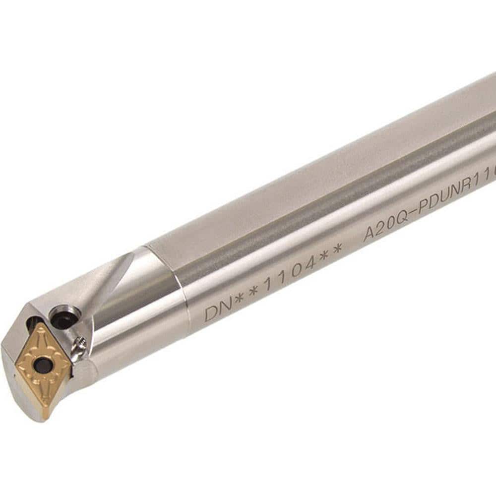 Indexable Boring Bar: A20Q-PDUNR1104-D250, 25.00 mm Min Bore, 20.00 mm Shank Dia, 93.00° N/A Steel 180.0000″ OAL, Lever,
