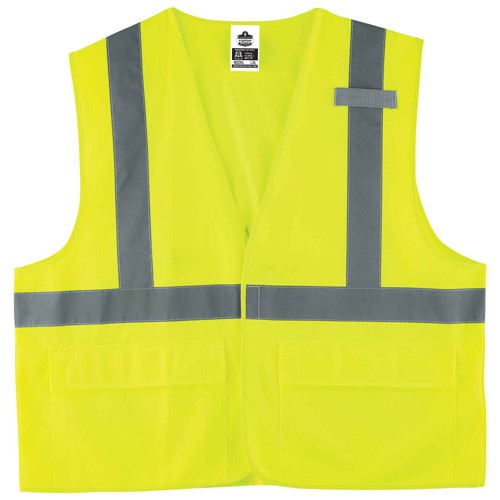 8225HL 2/3 XL Lime Standard Solid Vest Type R Class 2 - Benchmark Tooling