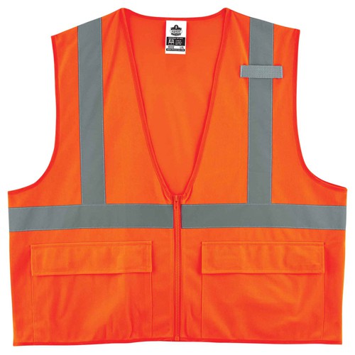 8225Z L/ XL Orange Standard Solid Vest Type R Class 2 - Benchmark Tooling