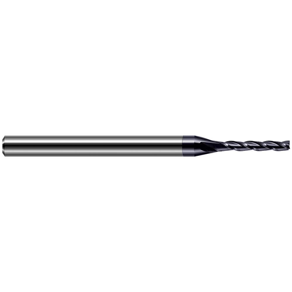 Harvey Tool - 0.01", 0.05" LOC, 1/8" Shank Diam, 2-1/2" OAL, 3 Flute Solid Carbide Square End Mill - Exact Industrial Supply