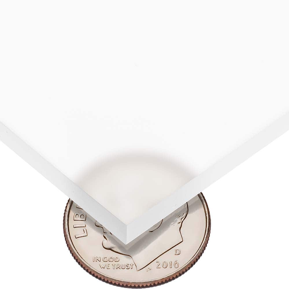USA Sealing - Plastic Sheets; Material: Cast Acrylic ; Thickness (Inch): 3/16 ; Length (Feet): 1 ; Tensile Strength (psi): 10000 ; Color: Frosted ; Material Grade: Standard - Exact Industrial Supply