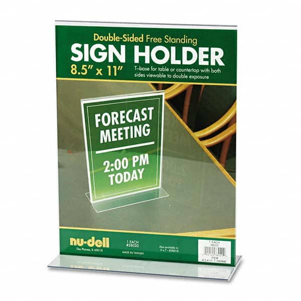 NuDell - Display & Organizer Accessories Type: Sign Holder For Use With: Signs - Benchmark Tooling