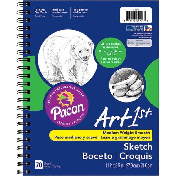 Pacon - Note Pads, Writing Pads & Notebooks Writing Pads & Notebook Type: Sketch Size: 11 x 8-1/2 - Benchmark Tooling