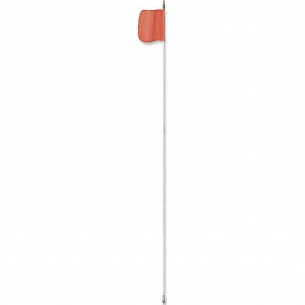 Checkers - Marking Flags Type: Warning Whip Flag w/Light Message or Pattern: Solid Color - Benchmark Tooling