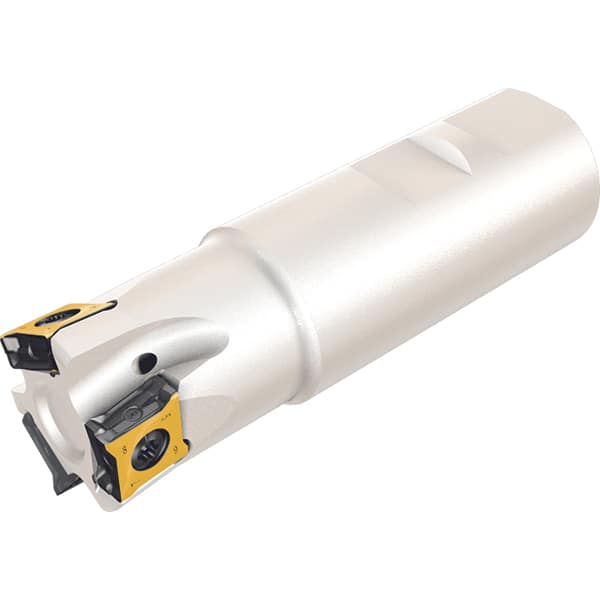 Indexable Square-Shoulder End Mill: T890HT ELN D323C3213B, 1.2590'' Cut Dia, 0.3740'' Max Depth of Cut, 1.2590'' Shank Dia, Cylindrical Shank Uses 3, Through Coolant, 250.00 mm OAL