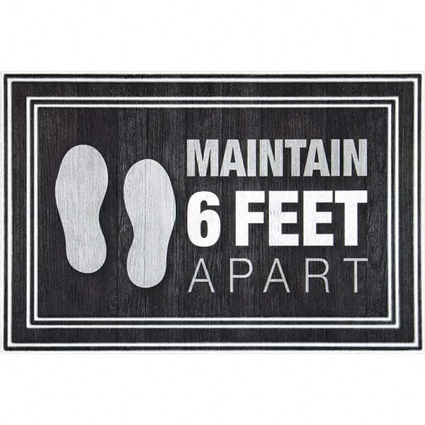 PRO-SAFE - 3' Long x 2' Wide Poly-Blended Carpet, Ribbed Entrance Matting - Benchmark Tooling