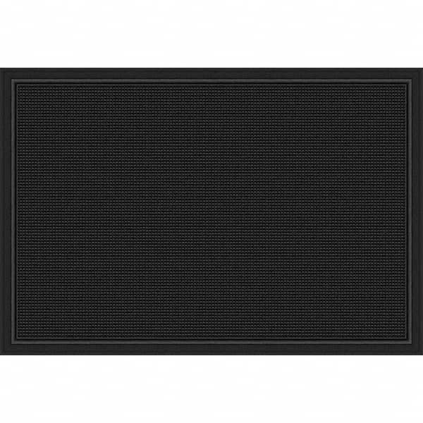 PRO-SAFE - 2.66' Long x 2' Wide Natural Rubber, Ribbed Entrance Matting - Benchmark Tooling