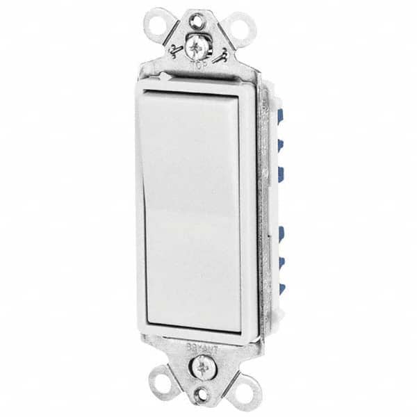 Bryant Electric - Wall & Dimmer Light Switches Switch Type: Three Way Switch Operation: Rocker - Benchmark Tooling