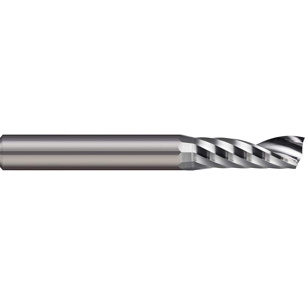 Square End Mill: 0.4724'' Dia, 1.5748'' LOC, 1 Flute, Solid Carbide Single End, Uncoated, Upcut Flute, 30 ° Helix, RH Cut, RH Flute
