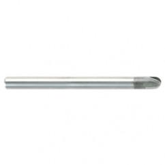 0.5mm TuffCut DM 2 Fl Ball Nose ALtima 52 Coated Center Cutting End Mill - Benchmark Tooling