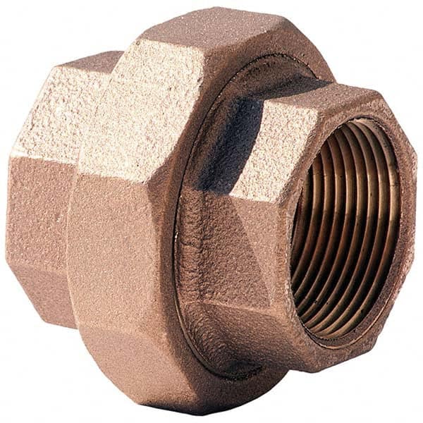 Merit Brass - Brass & Chrome Pipe Fittings Type: Union Fitting Size: 2-1/2 - Benchmark Tooling