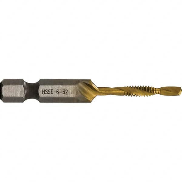 Greenlee - Combination Drill & Tap Sets Minimum Thread Size (Inch): #6-32 Maximum Thread Size (mm): M3.5x0.60 - Benchmark Tooling