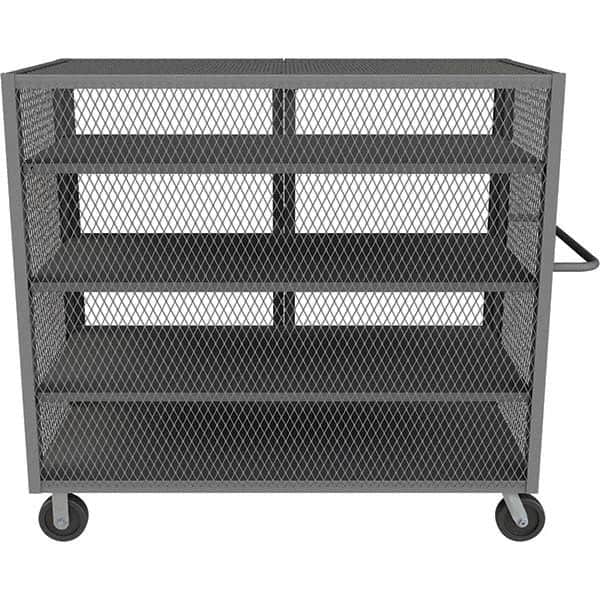 Durham - 2,000 Lb Capacity 4-Shelf Security Mesh Truck - Benchmark Tooling
